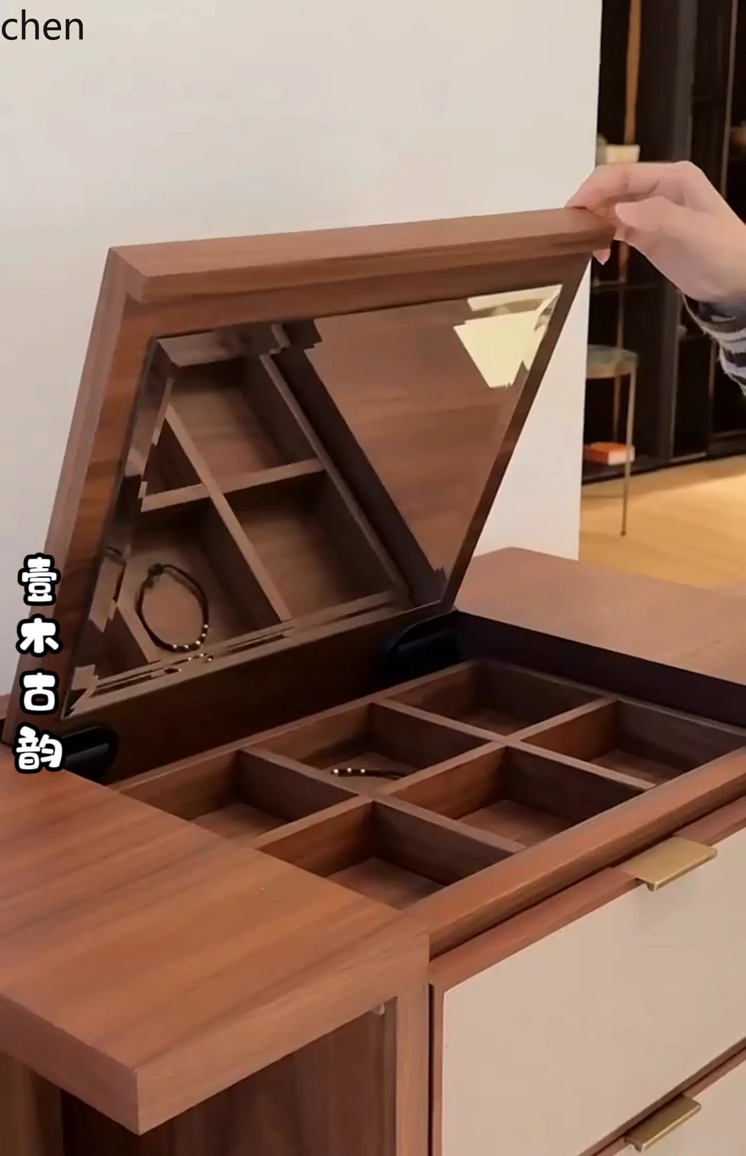 YFY  Seven-Drawer Cabinet New Modern Simple Solid Wood Storage Cabinet