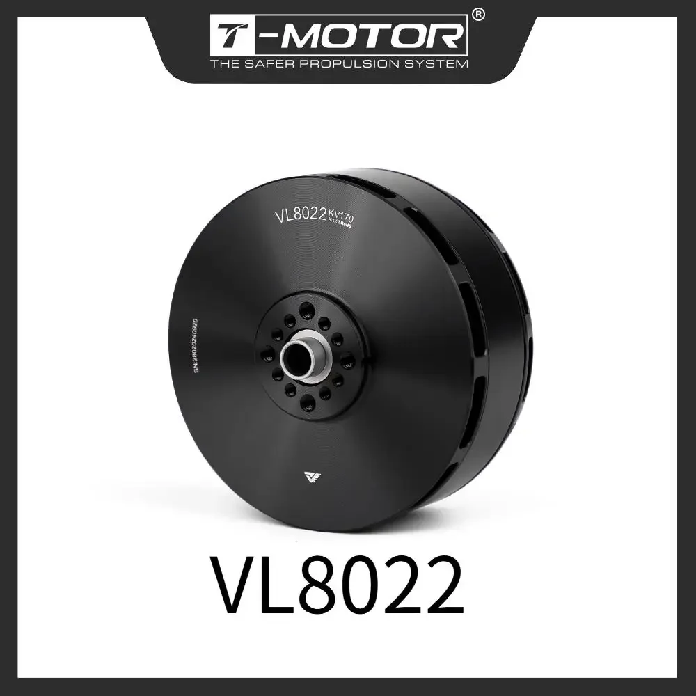 T-MOTOR VL8022 KV170 VTOL Brushless Motor For Drone UAV 12S Voltage Max Thrust 22.2kg Adaptive Propeller Locking System IPX5