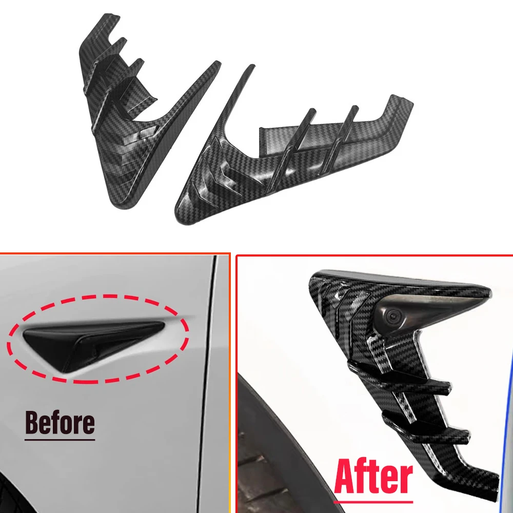

Side Wing Panel Protector Cover For Tesla Model 3 Model Y Side Camera Flanks Covers Decorative Car Accessories