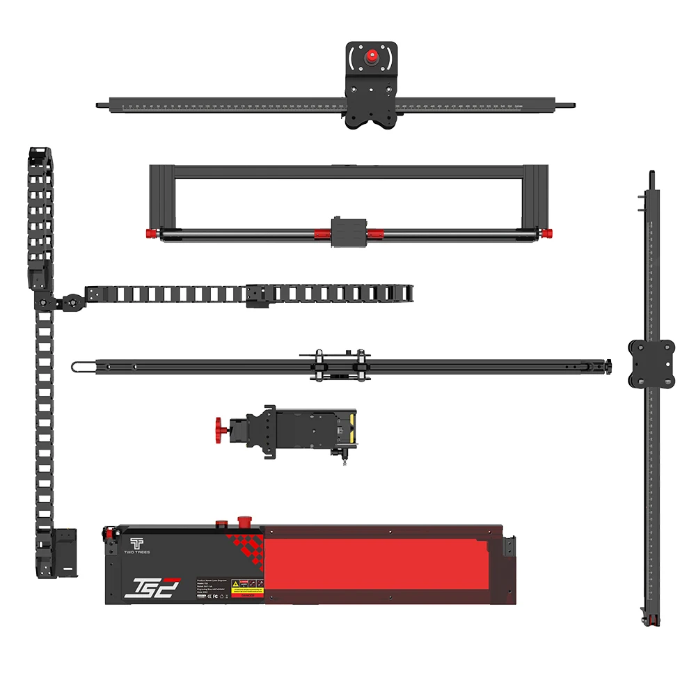 Imagem -06 - Máquina de Gravura a Laser 20w 450x450 mm Eixo xy Interruptor de Limite Tecnologia de Ponto Comprimido Máquina de Cortador Twotrees-ts2