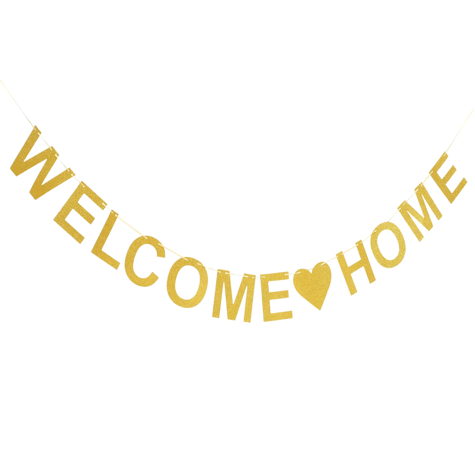 Welcome Home Door Decoration Emblems Banner Garland Party Scene Layout Props Back-to-home Supplies Decorate Banners