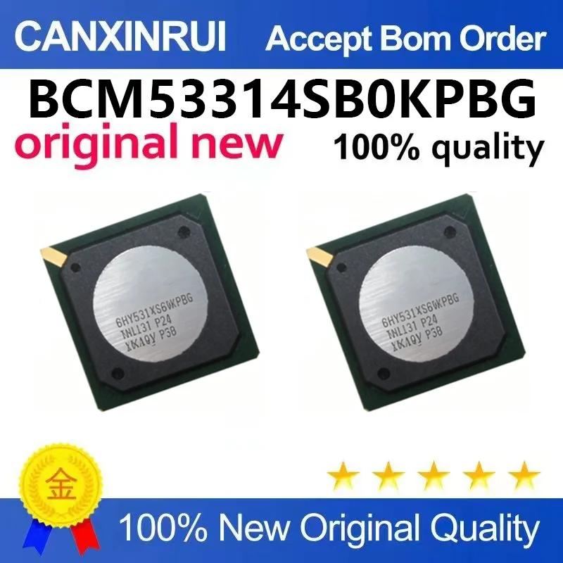 （5pcs-100pcs）Brand new original BCM53314SB0KPBG packaged BGA Ethernet switch IC chip