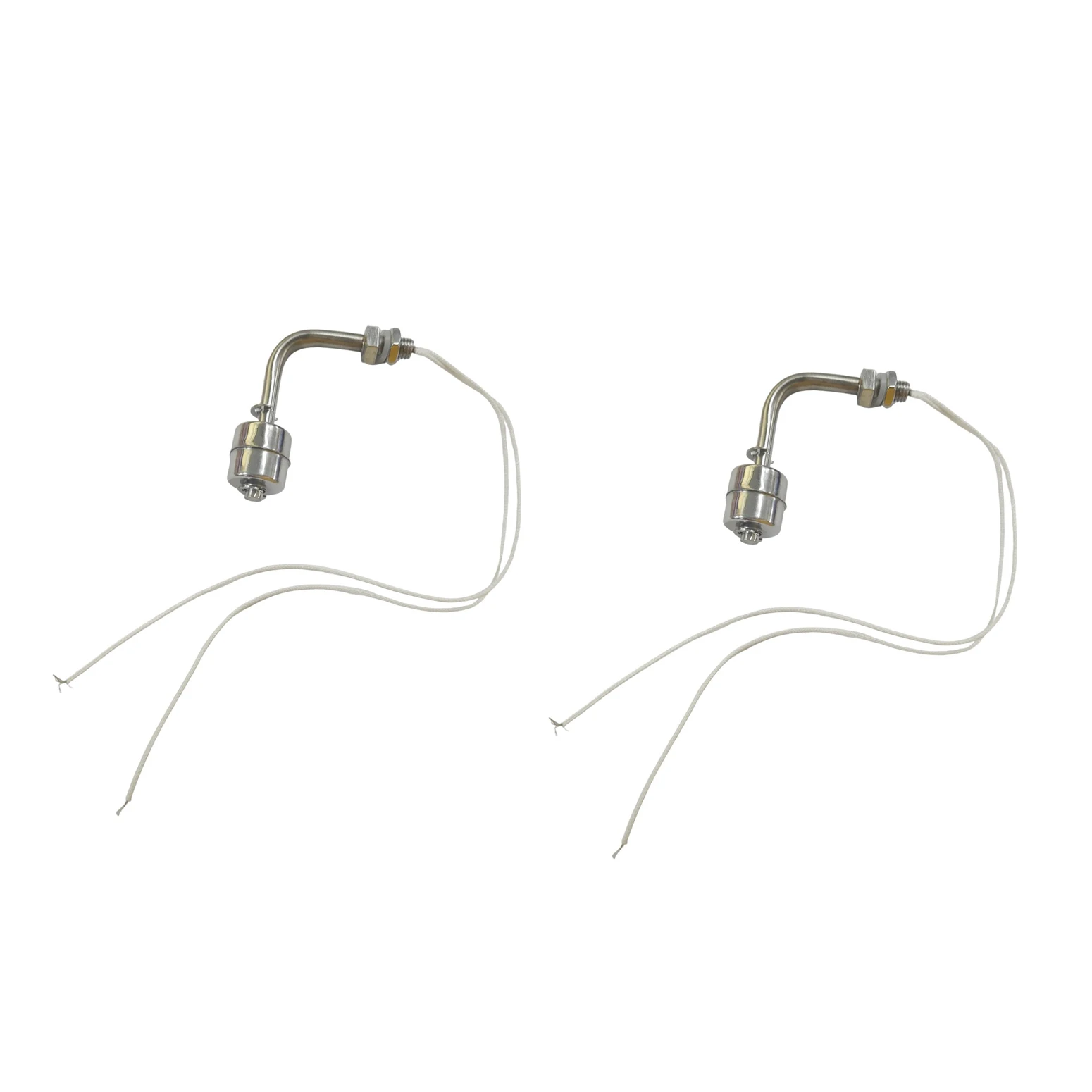 2pcs Stainless Steel Float Switch L-Type Water Level Sensor For Tank Pool 0-220V Water Level Sensor Float Switch Controller