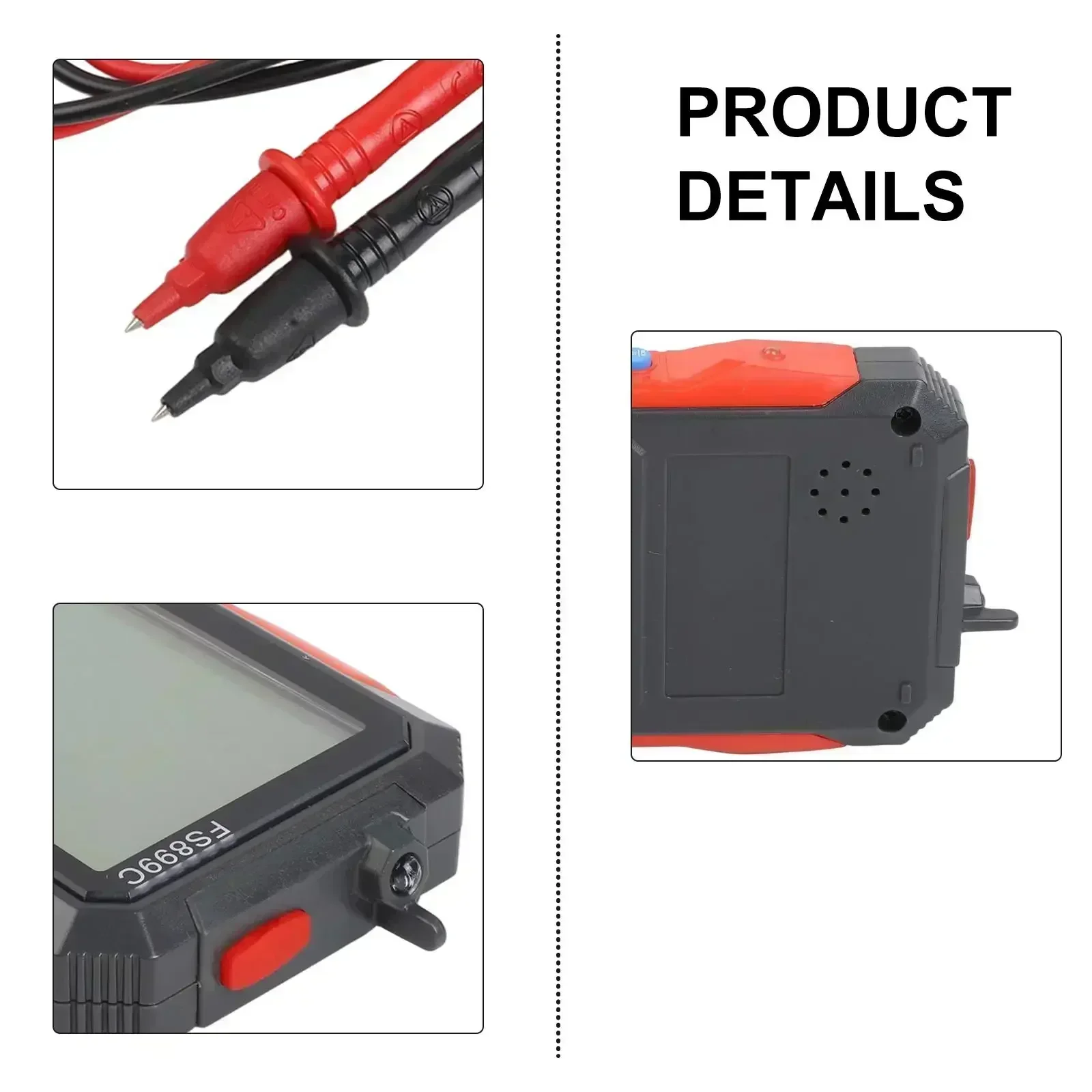 

FS899C Handheld Digital Multimeter With Lithium Battery And NCV LCD For Appliance Repair Tools, 4.8-inch Large Screen Tools