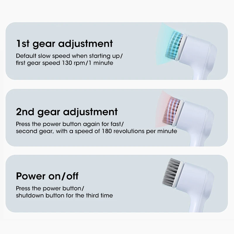 Electric Cleaning Brush Multi-function 5-in-1 Long Battery Life Waterproof Kitchen Kitchenware Shoes Tile Bathroom USB Charging