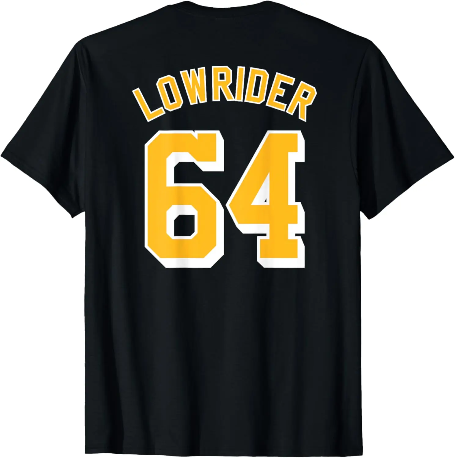 LOWRIDER 64 jersey (back) Classic low rider shirt Chicano T-Shirt