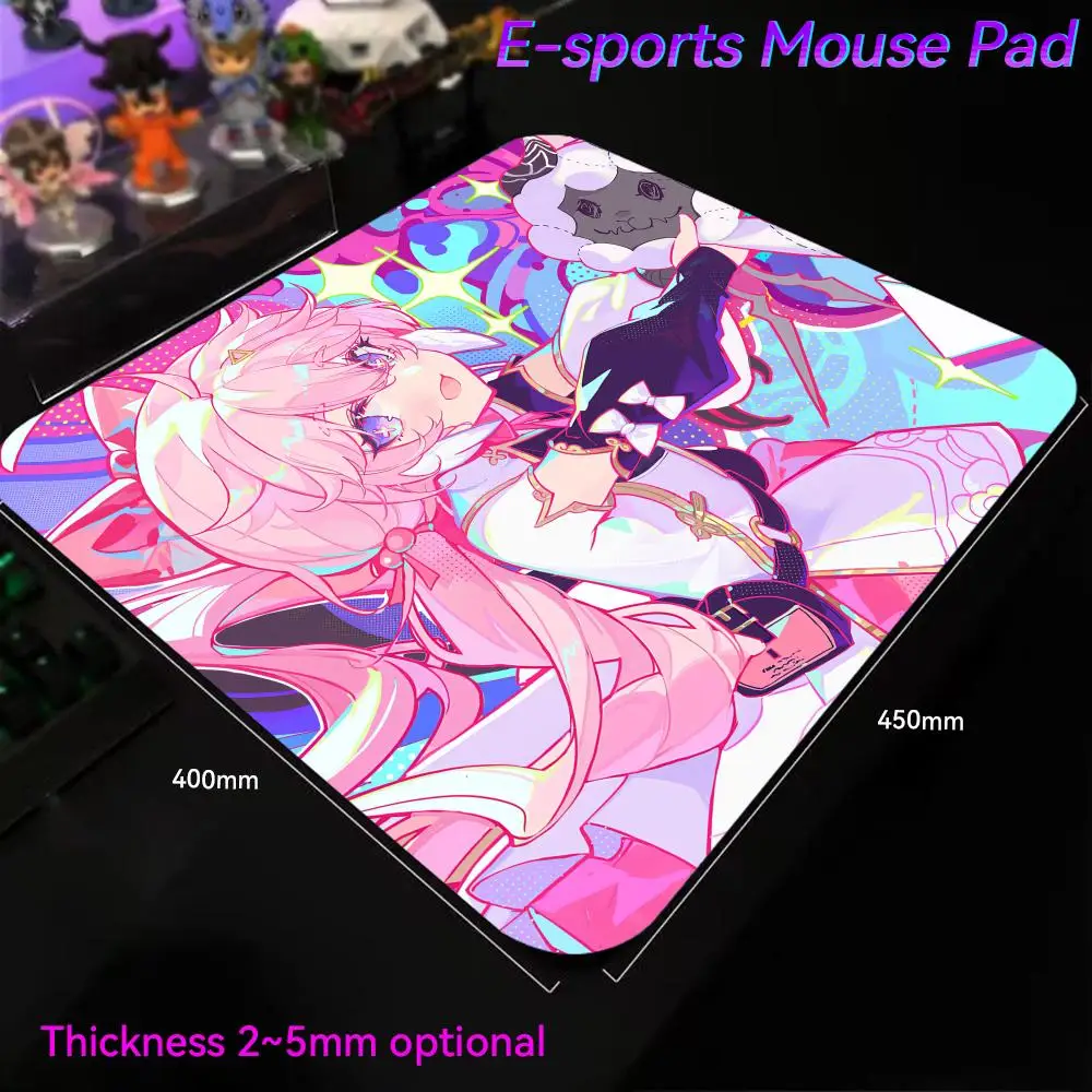 W_wuthering W_waves Anime Playmat  Mouse Gabinete Gamer Pc Pad Small Mouse Pad Wrist Gaming Accessories Protector 450x400 E-Spor