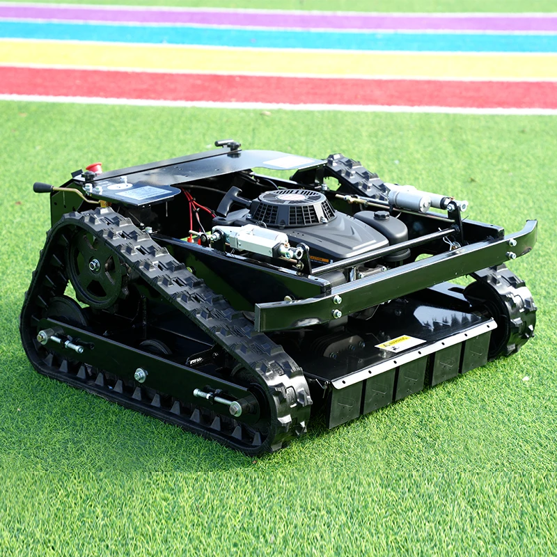 

Customized Small Robot Grass Cutter Cutting Width 500mm Remote Control Crawler Lawn Mower