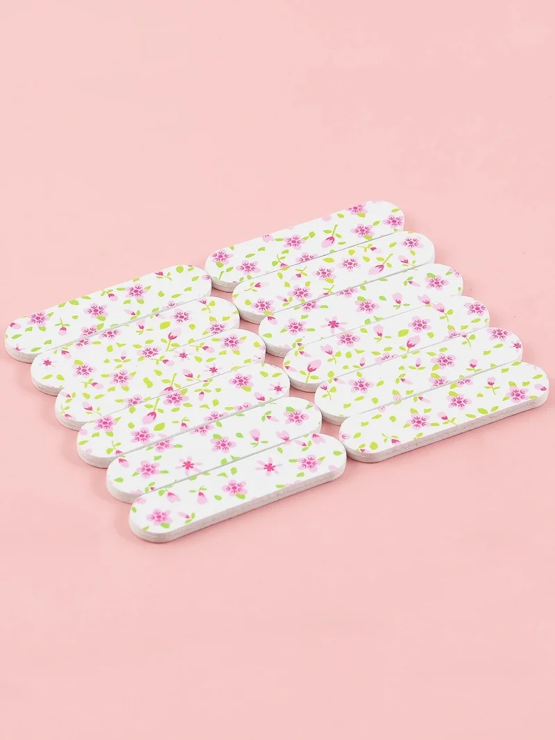 20/50/200 قطعة ملفات الأظافر لوحات مزدوجة الوجهين ملفات أظافر صغيرة ملونة الرملي كتلة هلام تلميع رغوة مانيكير أدوات الصالون