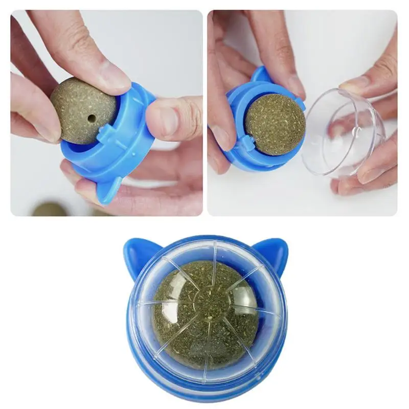 แมว Catnip ของเล่น Ball สัตว์เลี้ยง Stuff Healthy Cat Candy เลียขนมขบเคี้ยว Catnip Snack Nutrition Energy Ball แมวแมวของเล่นแมวอุปกรณ์