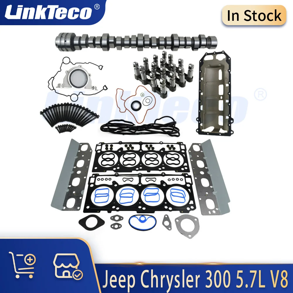 Engine Part MDS Camshaft & Lifters Kit Fit 5.7 L V8 Gas For Chrysler 300 Jeep Grand Cherokee Dodge Charger Challenger 5.7L 09-19
