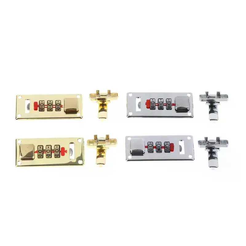 3 Digit Combination Lock 6529mm Keyless Password Latch For Wooden Box Luggage Cabinet Hardware