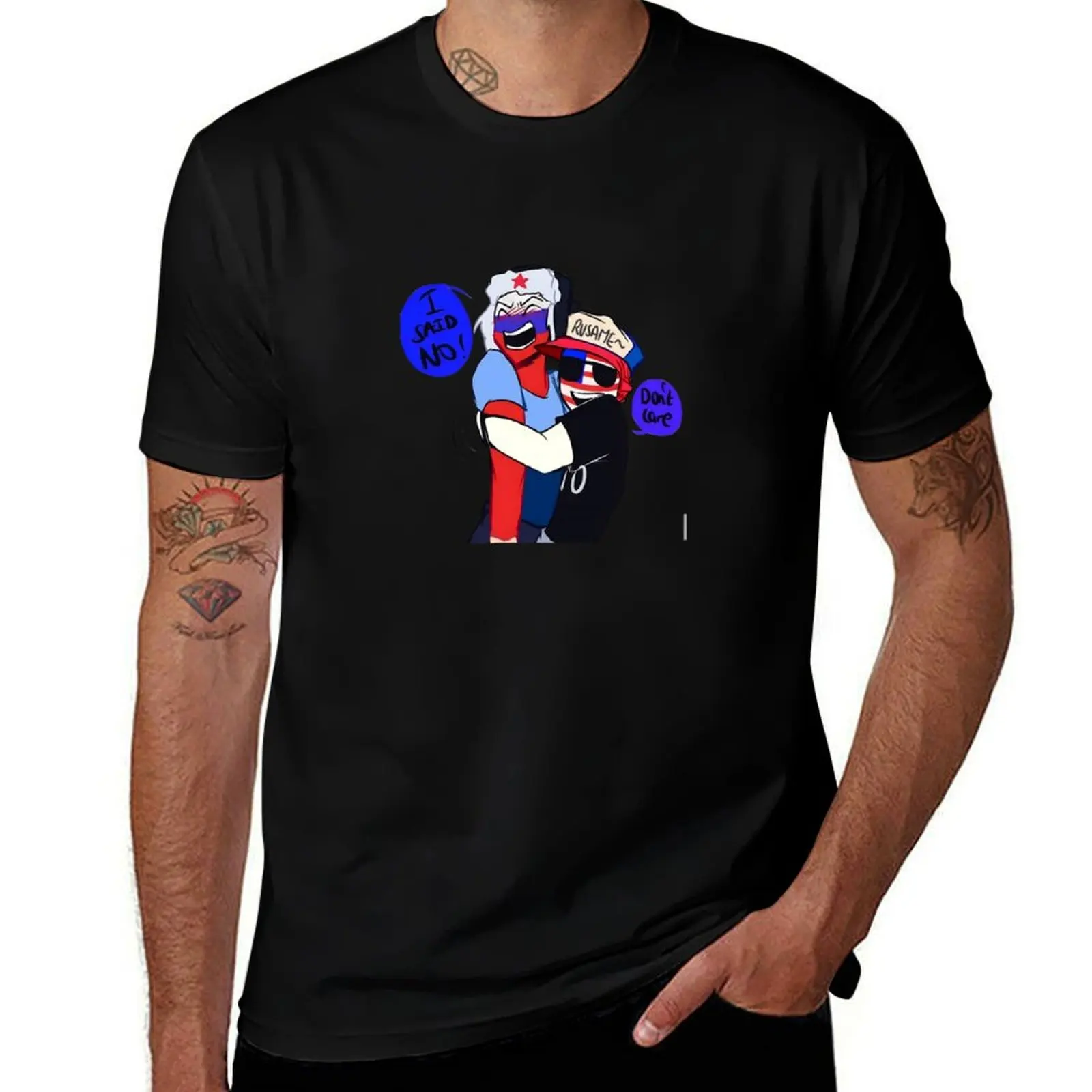 

Don't care T-Shirt oversized custom shirt tees graphic tee shirt black t-shirts for men