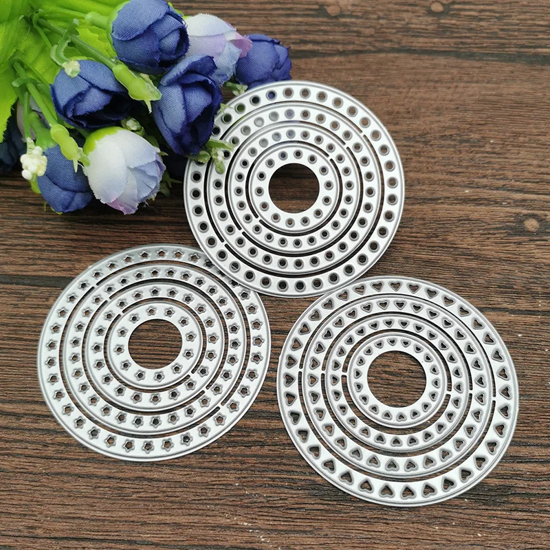 Lace RoundSuit frame Stamps Metal Cutting Dies Stencils For DIY Scrapbooking Decorative Embossing Handcraft Die Cutting Template