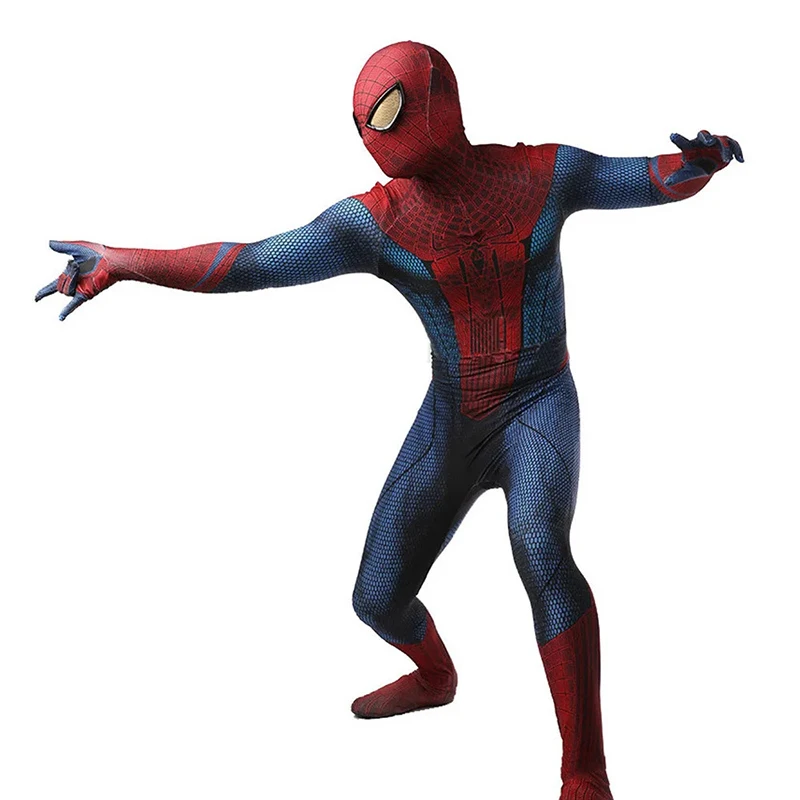 Incrível homem-aranha cosplay traje gosto 1 andrew garfield original 3d impresso elastano super-herói traje de halloween zenzai ternos