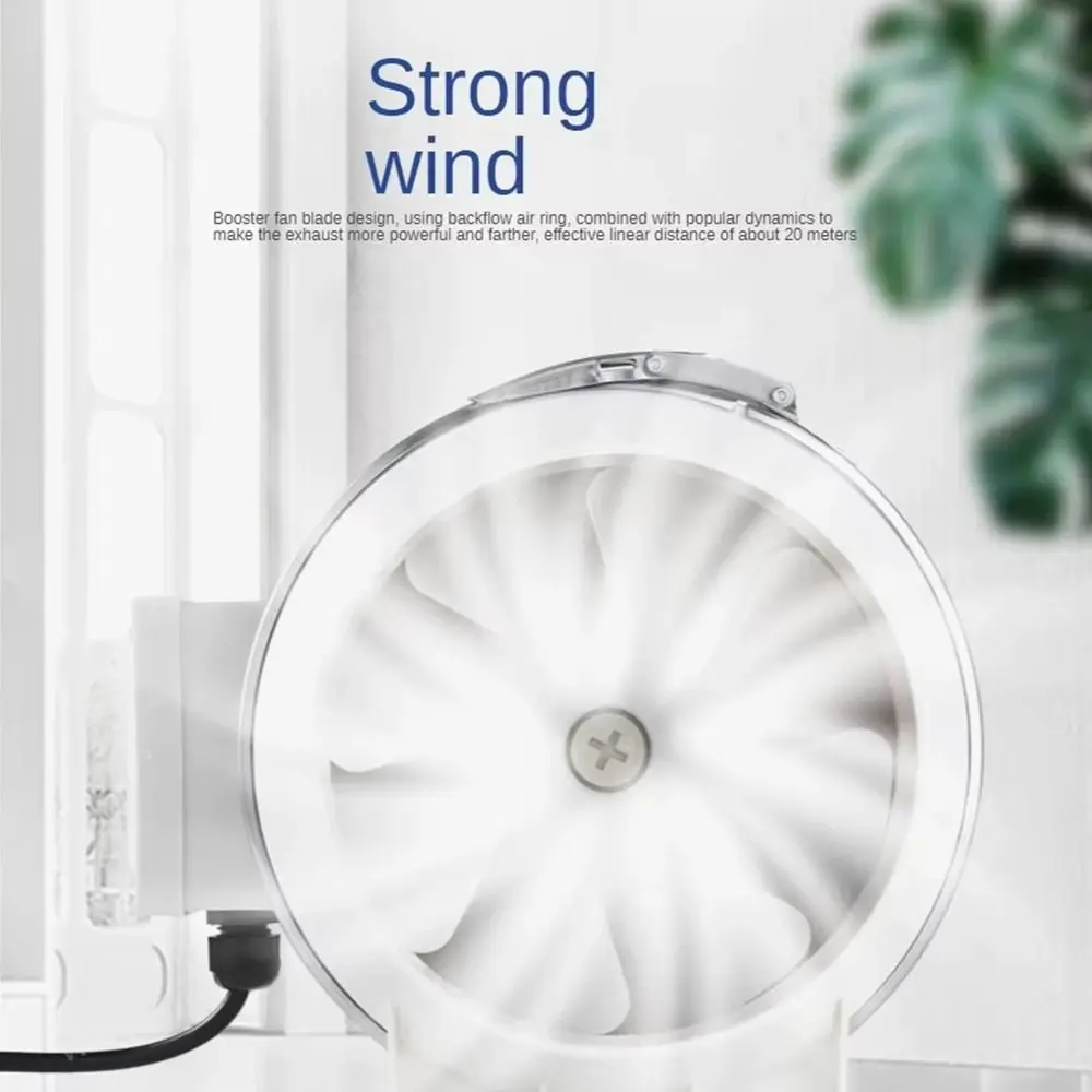 

1 шт. бесшумные промышленные вытяжные вентиляторы 4/6 дюймов круглый вытяжной вентилятор очистка воздуха вентилятор ванная комната кухня туалет стена