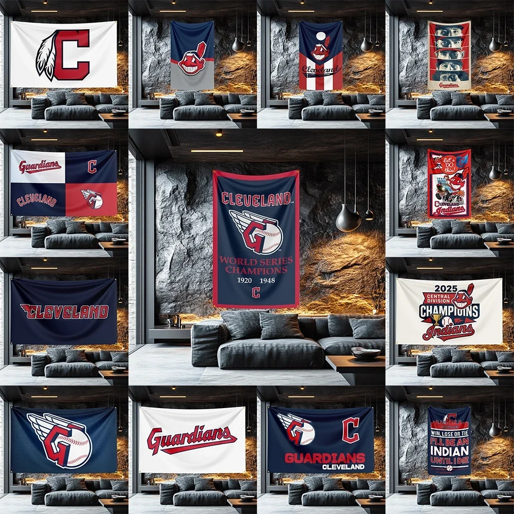 Cleveland Guardians Inspired Movie Flag  Polyester Banner For Bedroom Wall Decor Film Fan Gift