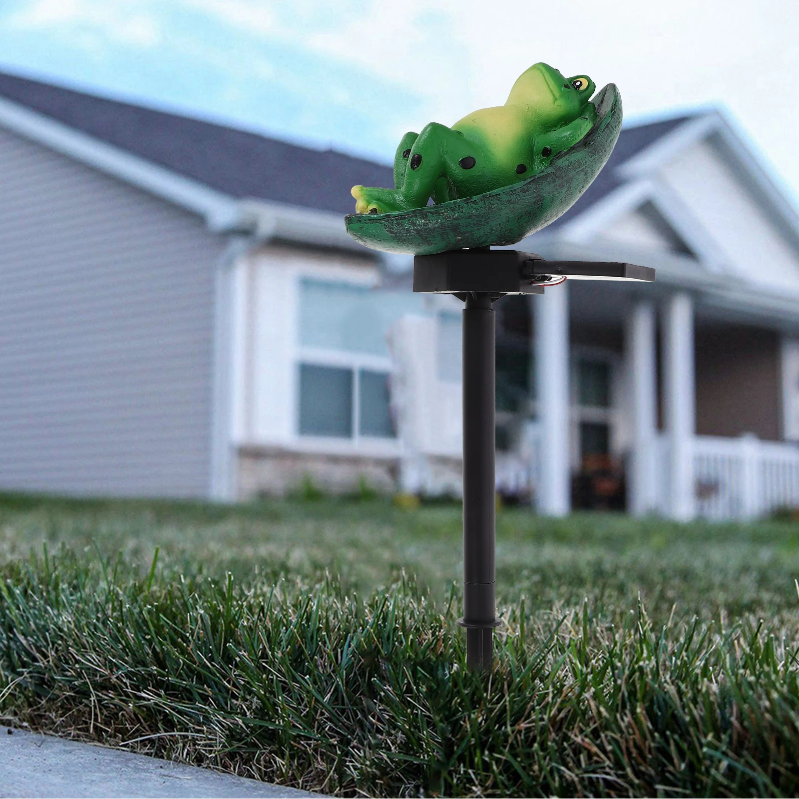 

Frog Shape Stake Garden Lawn Yard Powered Outdoor Garden Lamp Energy Saving Decorative Pathway Lawn Light Solar Led Lamp Durable