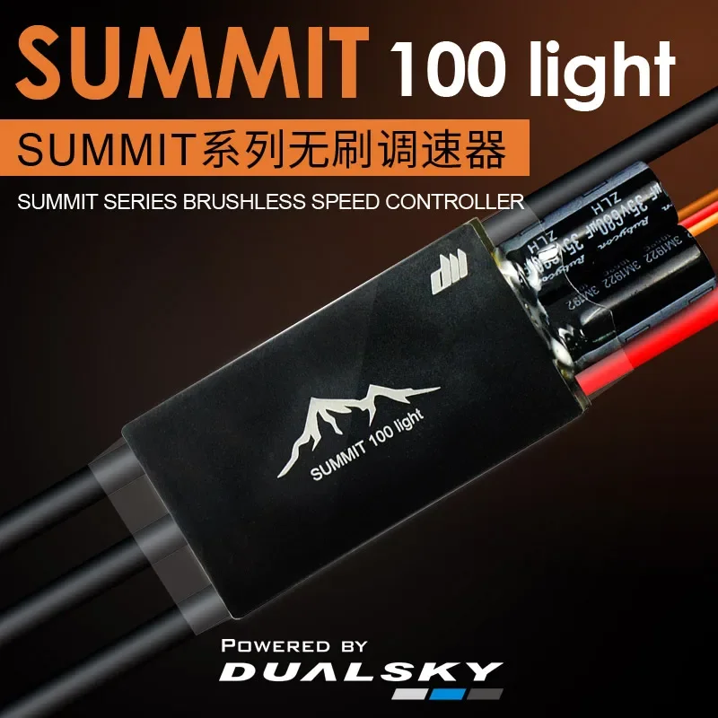 

DUALSKY SUMMIT 100 Light 100A 2~8S 3D/F3A General Airplane ESC Fixed Wing Electronic Speed Controller with BEC
