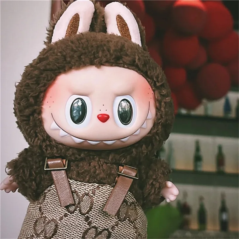 ชุดเสื้อผ้าหรูหราสไตล์เรโทรสำหรับตุ๊กตา Labubu ประกอบด้วยกางเกงเอี๊ยม กระเป๋าสะพาย รองเท้า ชุด V1 V2 V3 อุปกรณ์เสริมสำหรับงานปาร์ตี้ ของขวัญ