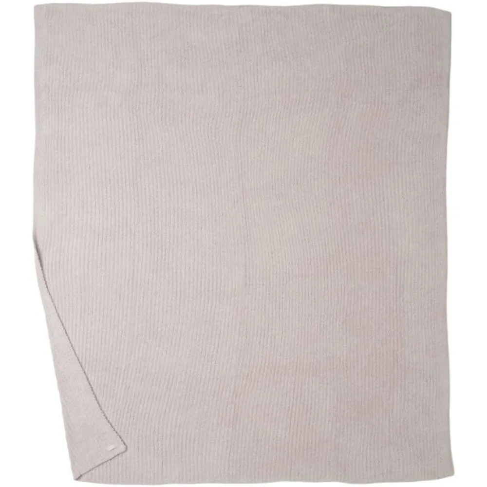 Ribbed Bed Blanket King White100% Polyester take on a classic