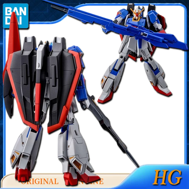 Bandai Original Genuine HG MSZ-006 ZETA GUNDAM [U.C.0088] Anime Action Figures Toys for Kids Gift Assembly Model Ornaments