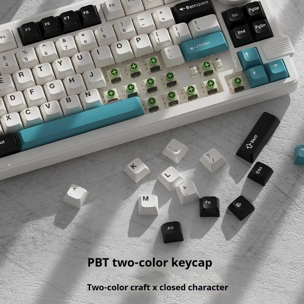 Imagem -05 - Teclado Mecânico sem Fio para Jogos com Tela Knob Bluetooth Modo 2.4g 83 Chaves Rgb Pbt Gamer Teclados Presente Feker-k75