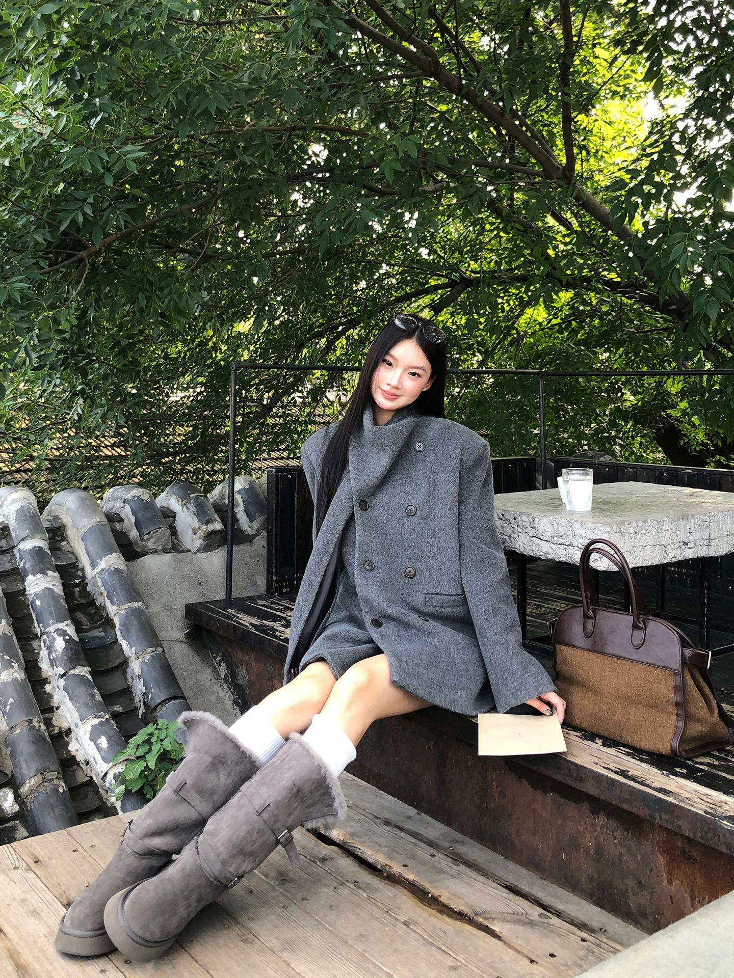 

Хлопковое шерстяное пальто для города, модель 2025 года, новая осенне-зимняя молодежная женская куртка, эксклюзивно онлайн