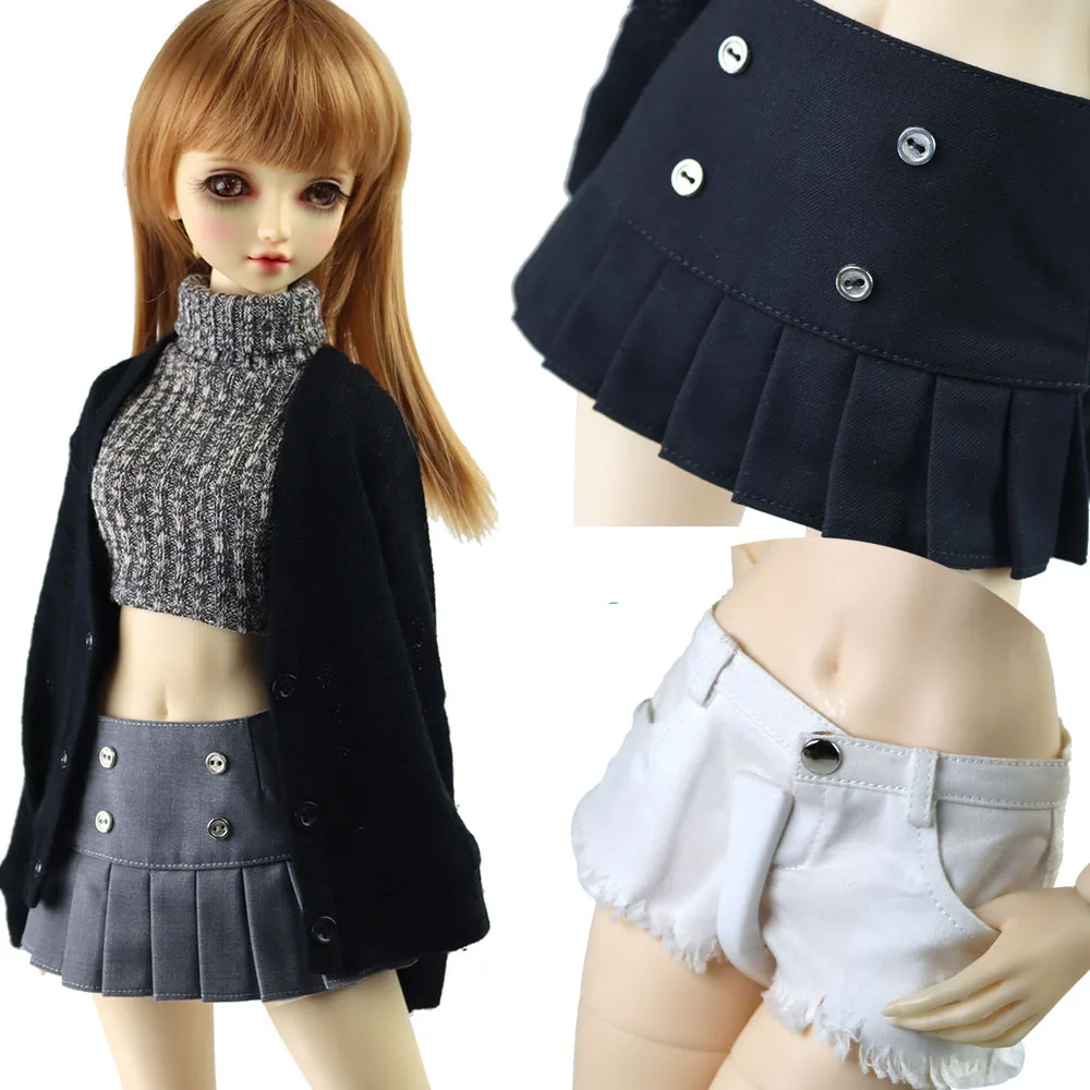 BJD Doll clothes Fashion denim shorts, wool cardigan, shoes for 58-60CM 1/3 SD DD Dolls Toys Ball Jointed Doll accessories