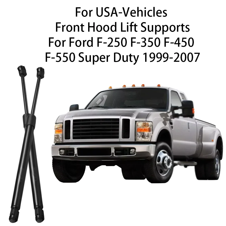 

2Pcs Front Hood Lift Supports Struts Rod Shocks For Ford F-250 F-350 F-450 F-550 Super Duty 1999-2007