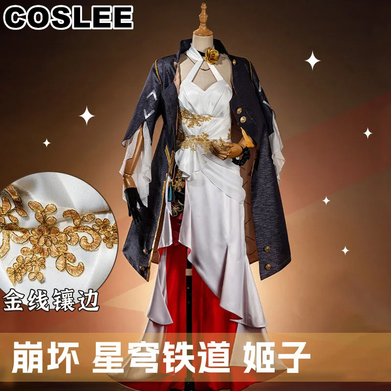 

COSLEE Himeko Cosplay Honkai: Star Rail Costume Elegant Fascinating Dress Game Suit Halloween Party Outfit For Women XS-XXL New