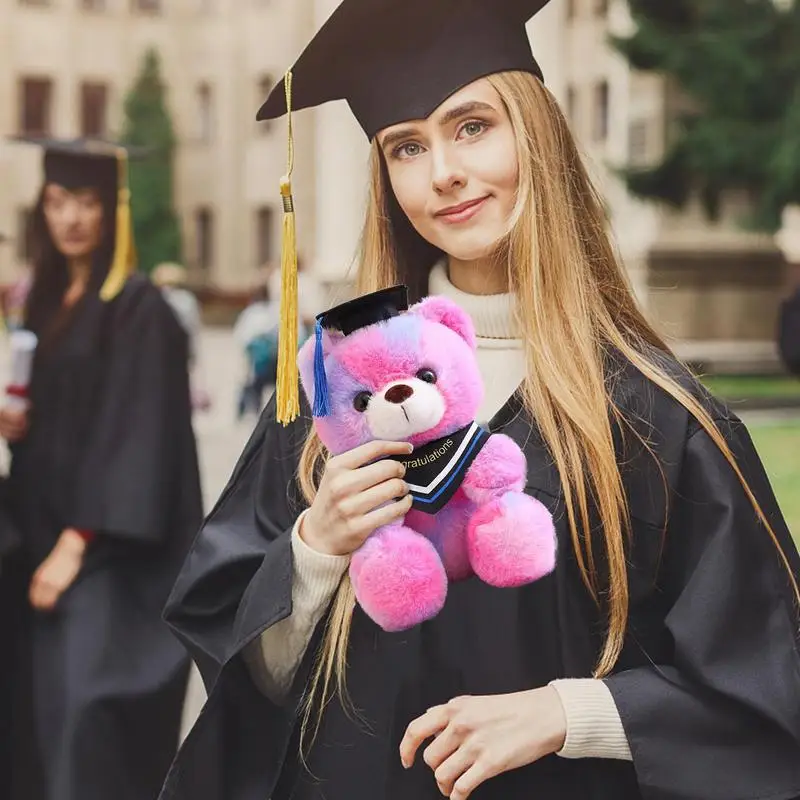 2023 Graduation Bear Graduation Plush Bear Doll With Grad Caps Cute Graduation Gifts Graduation Party Supplies For College High