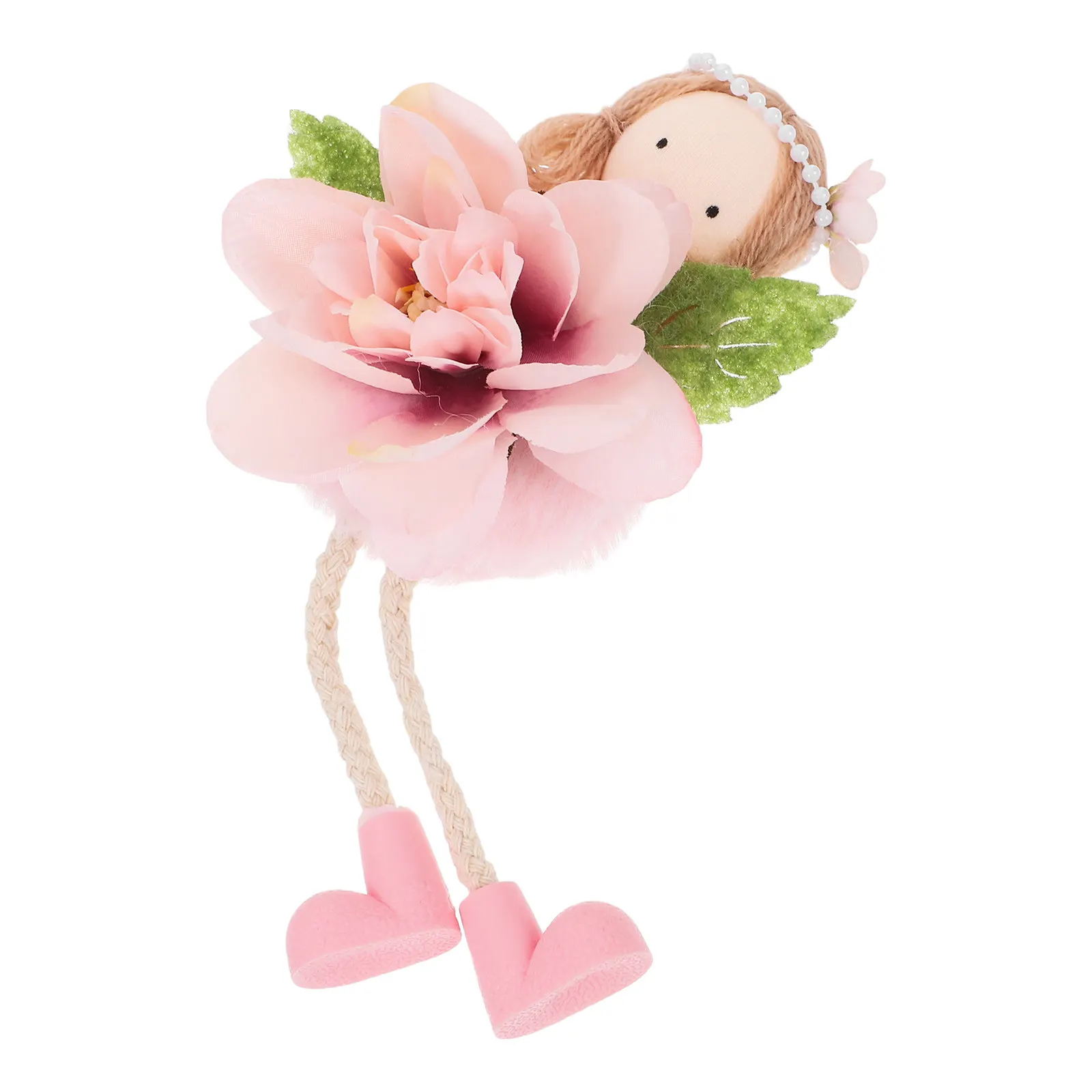 Flower Angel Girl Pendant Spring Decoration Small Lightweight Handmade Charm for Living Space Bedroom Party Favor Festive