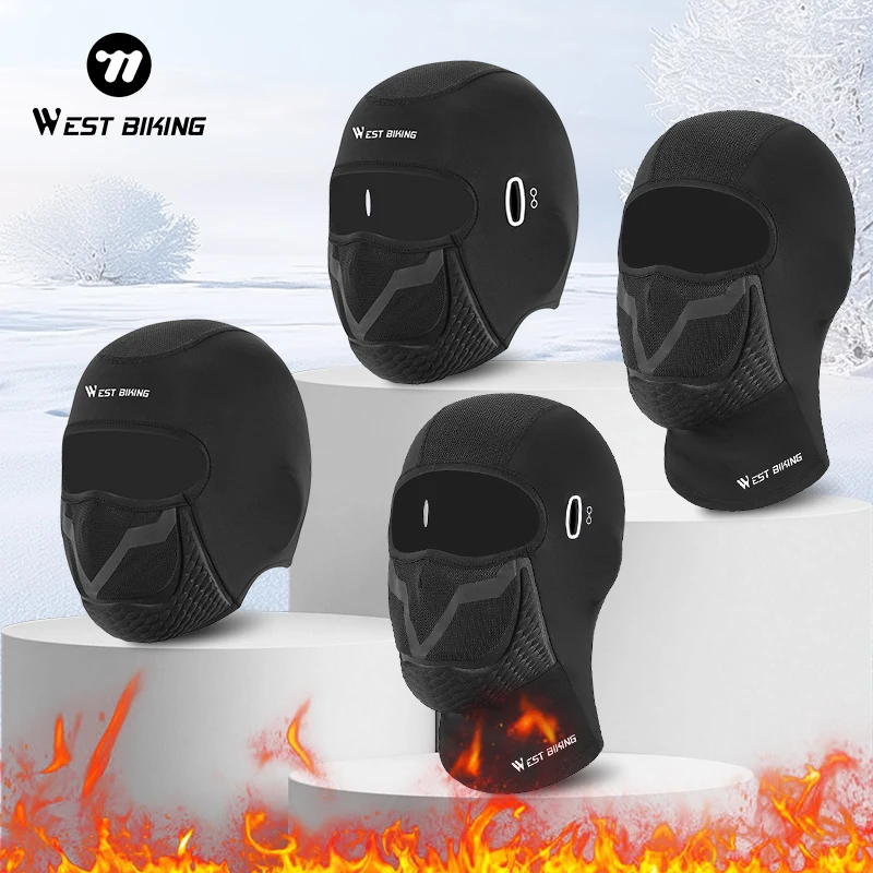 

WEST BIKING Winter Cycling Mask Thermal Warm Full Face Mask for Bicycle Motorcycle Outdoor Hiking Skating Sports Headgear