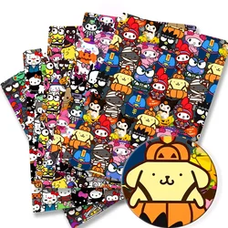 Halloween sanrio Cartoon tessuto di cotone Patchwork tessuto per la casa per bambini cucito bambola vestito tenda tessuto di cotone poliestere