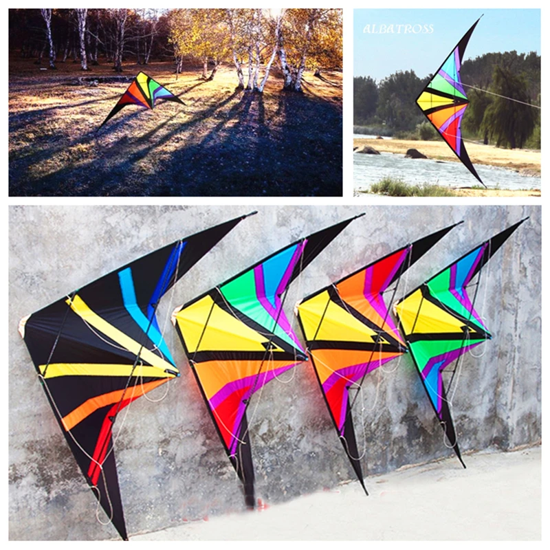 

Free shipping dual line stunt kites flying power kites factory adults kites line kitesurfing chemical door for kite flying fun