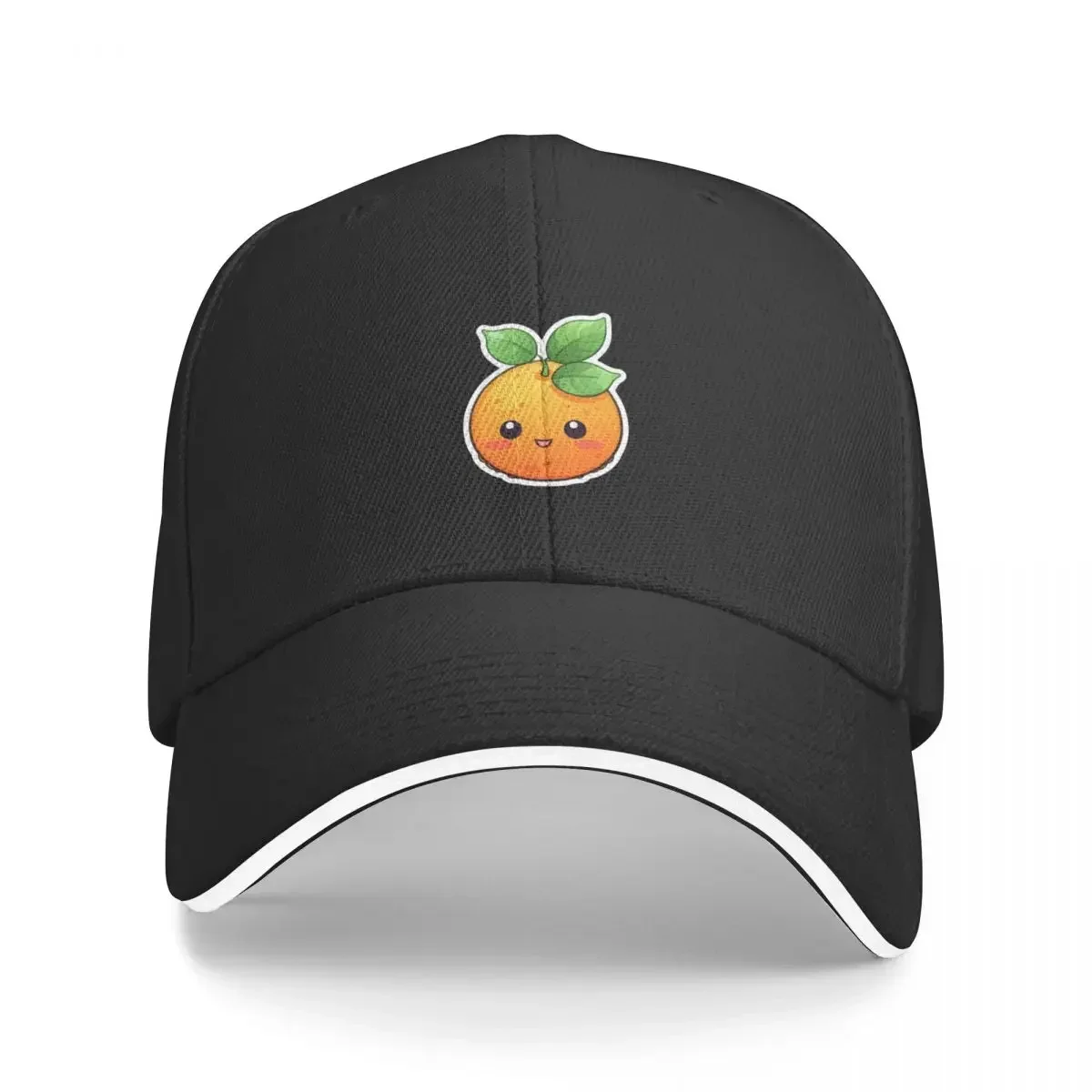Cute Clementine Fruit Design Baseball Cap fishing caps man black Caps Male Women's