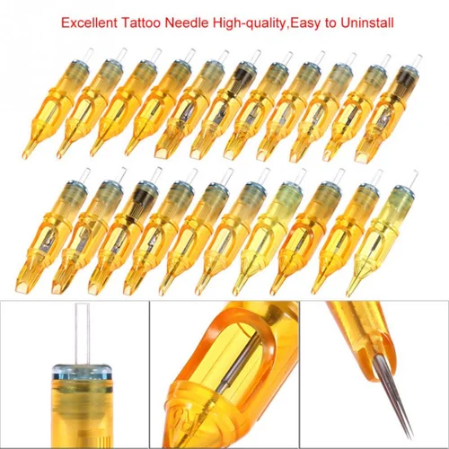10 Uds. Agujas de cartucho de tatuaje desechables maquillaje de tatuaje 3RL/5RL/7RL/9RL/5M1/7M1/9M1/5RS/7RS/9RS para máquina de tatuaje Microblading