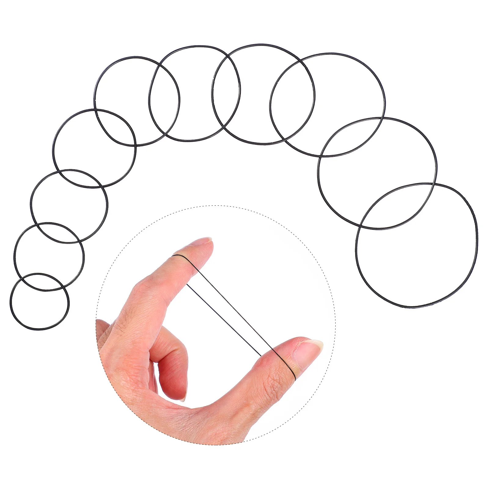 

200 Pcs Watch Seal Sealing Washer Gaskets Ring Case Kit Durable Rings Back Rubber