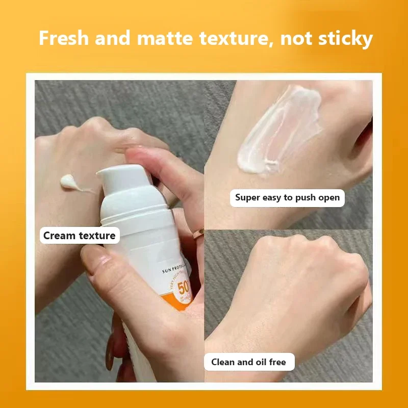 50ml Facial Sunscreen Refreshing Oil Control Sunscreen Spf 50+ Effectively Isolates Ultraviolet Rays Sun Gel Face Body Sunscreen