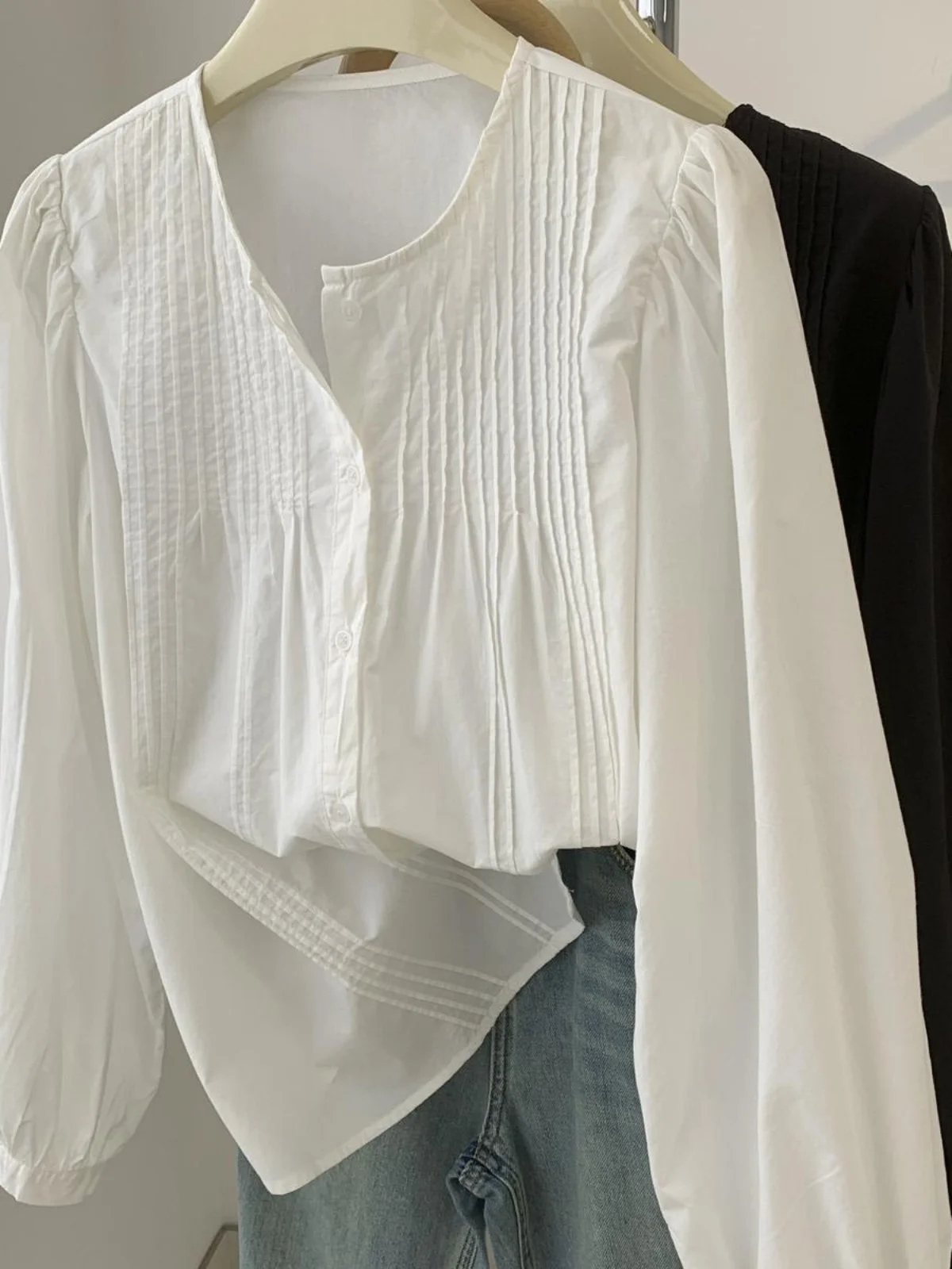 

Повседневное свободное длинное платье из чистого хлопка с круглым вырезом, женское, простое, универсальное, белое, в стиле кэжуал, для работы, художественное, модное