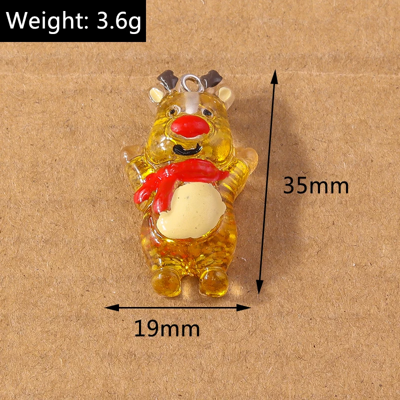 10 Stück niedlichen Cartoon Meeres lebewesen Meerjungfrau Charms Tintenfisch Anhänger für Schmuck machen Halskette Ohrringe DIY Zubehör liefert – Detail 6