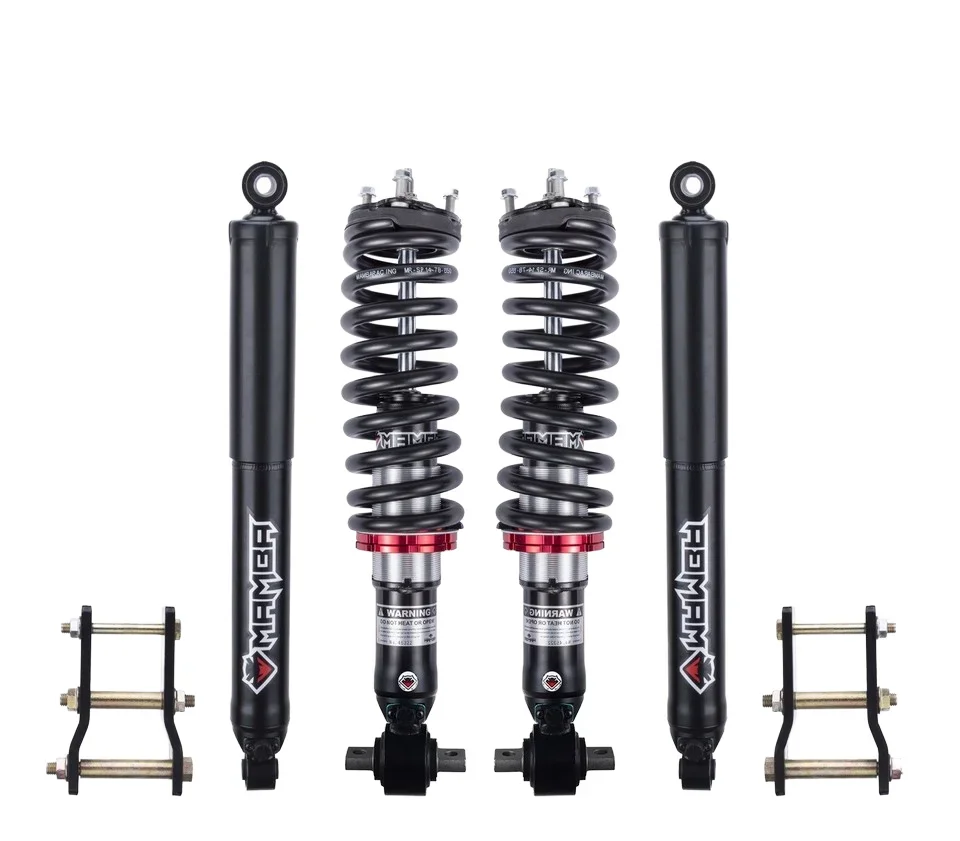 For Ford Ranger T9  foam cell adjustable car shock absorbers 2 inches lift off-road suspension kit coil springs