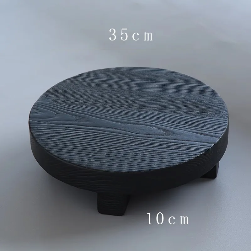 Wabi-sabi wind log large board living room solid wood coffee table tatami low table balcony tea table