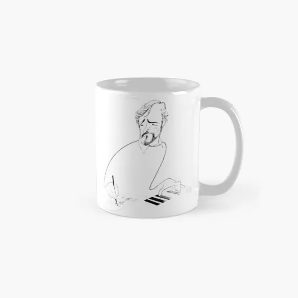 Stephen Sondheim Illustration Broadway  Mug Picture Tea Handle Round Simple Image Printed Drinkware Coffee Photo Gifts Design