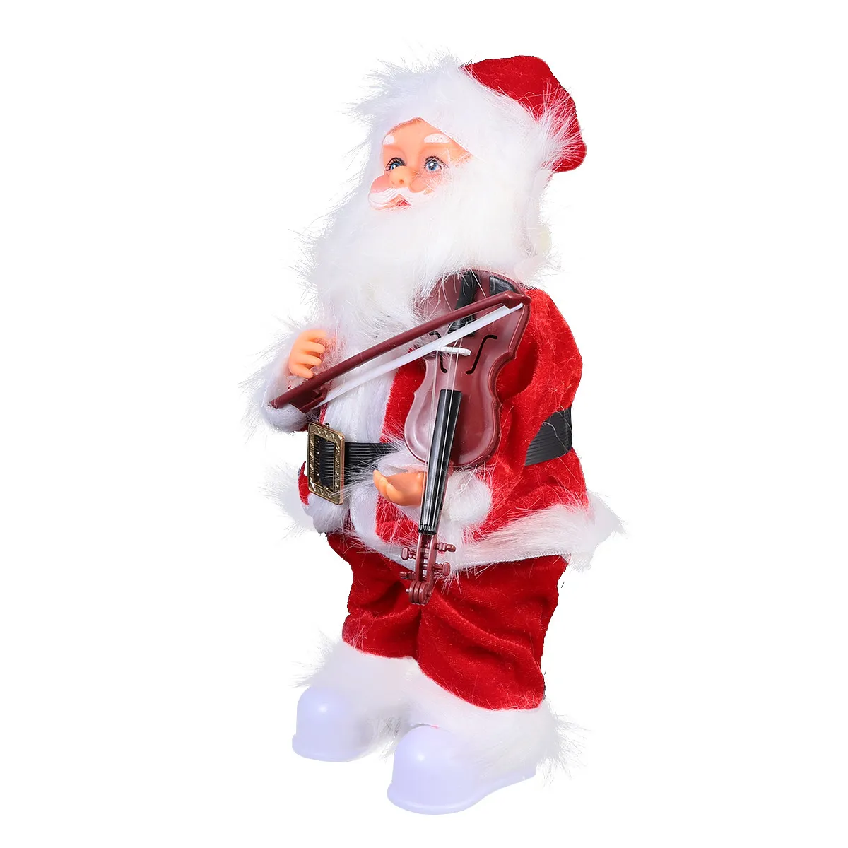 

Music Santa Electric Christmas Decor for Living Room Bedroom Desk Holiday Season Festive Atmosphere Adorable Tabletop Ornament