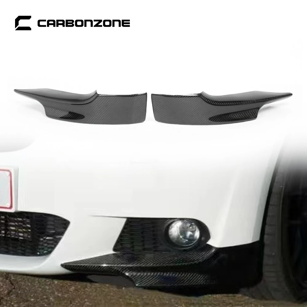 Carbon Fiber Front Wrap Angle Splitter Lip Aprons Corner For BMW E92 MT 2009-2011 Body Kit car accessories auto parts