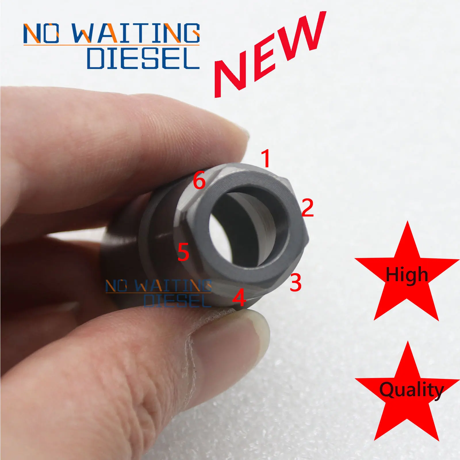 10 PCS 6 sides 8 sides Piezo Common Rail Injection Nozzle Cap Auto Fuel Pump Injector Nozzle Cup Nut OR6012 OR6033 for BOSCH