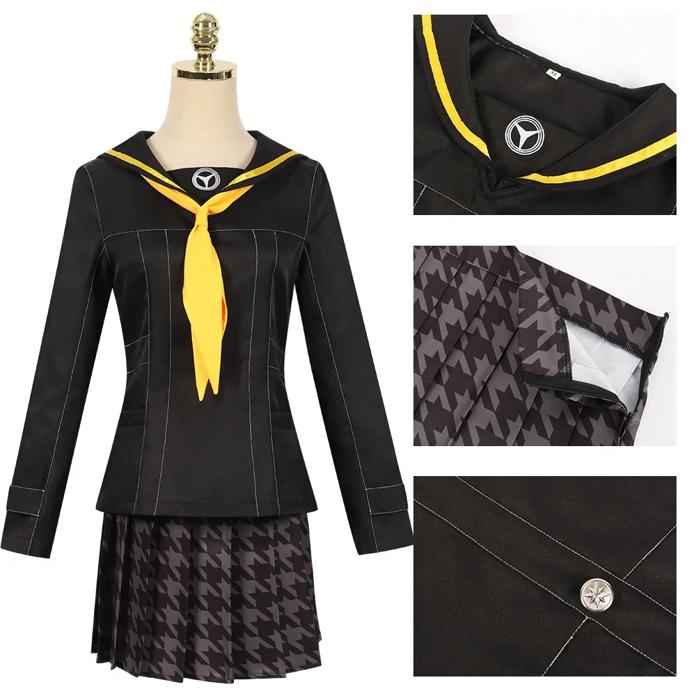 Game Kujikawa Rise Cosplay Wig Persona 4 Golden JK Uniforms Women's Sailor Suit Halloween Jyoshi Koukousei Costume