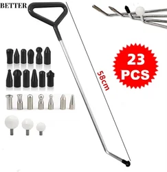 Dent Removal Rods Newly Design Hook Tools Push Rod Black Car Crowbar Paintless Dent Repair Tools Kits Ding Hail Puller Set